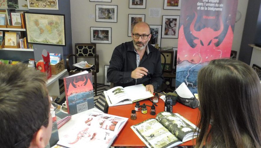 Plaisance-du-Touch. Un auteur de BD à la libraire L'Exemplaire