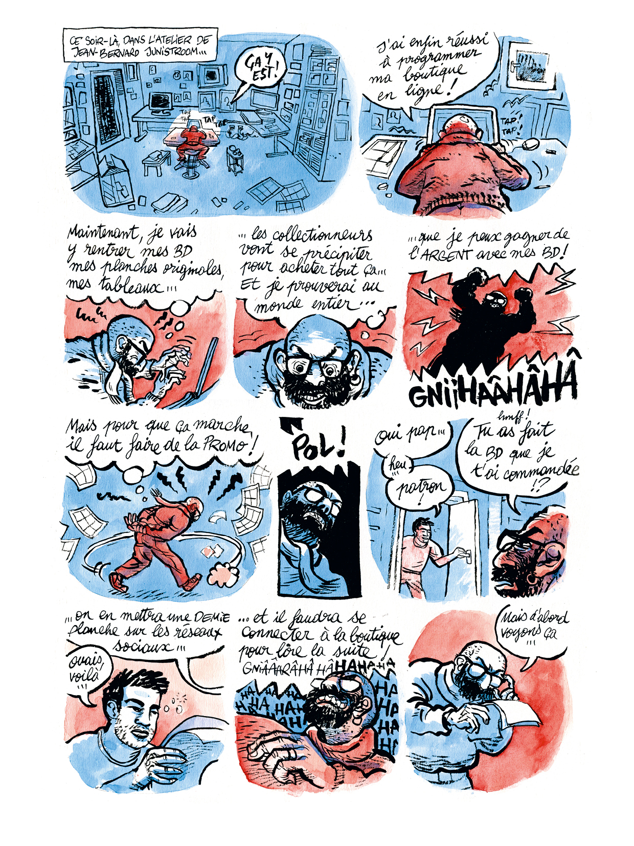 Feuilleton boutique bande dessinée 1 : La Promo © JB & Pierre Meybeck 2020 — Reproduction interdite