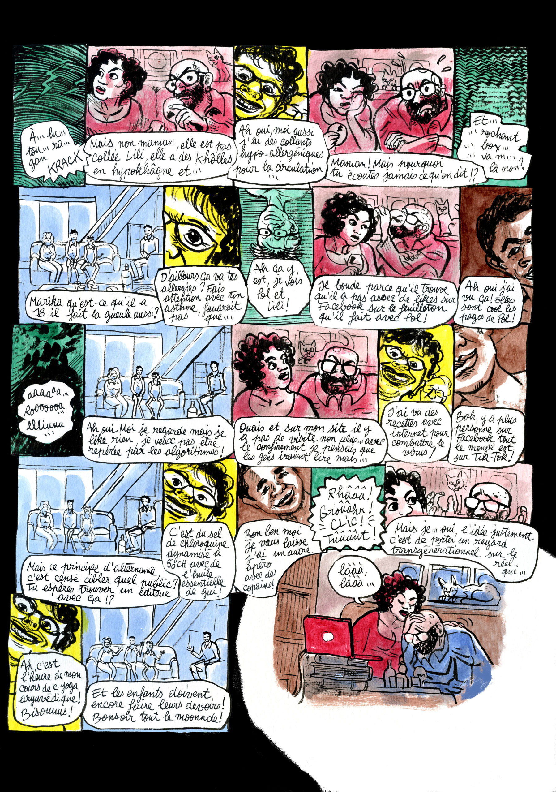 Feuilleton boutique bande dessinée 13/7 : Coronapéro © JB Meybeck 2020 — Reproduction interdite