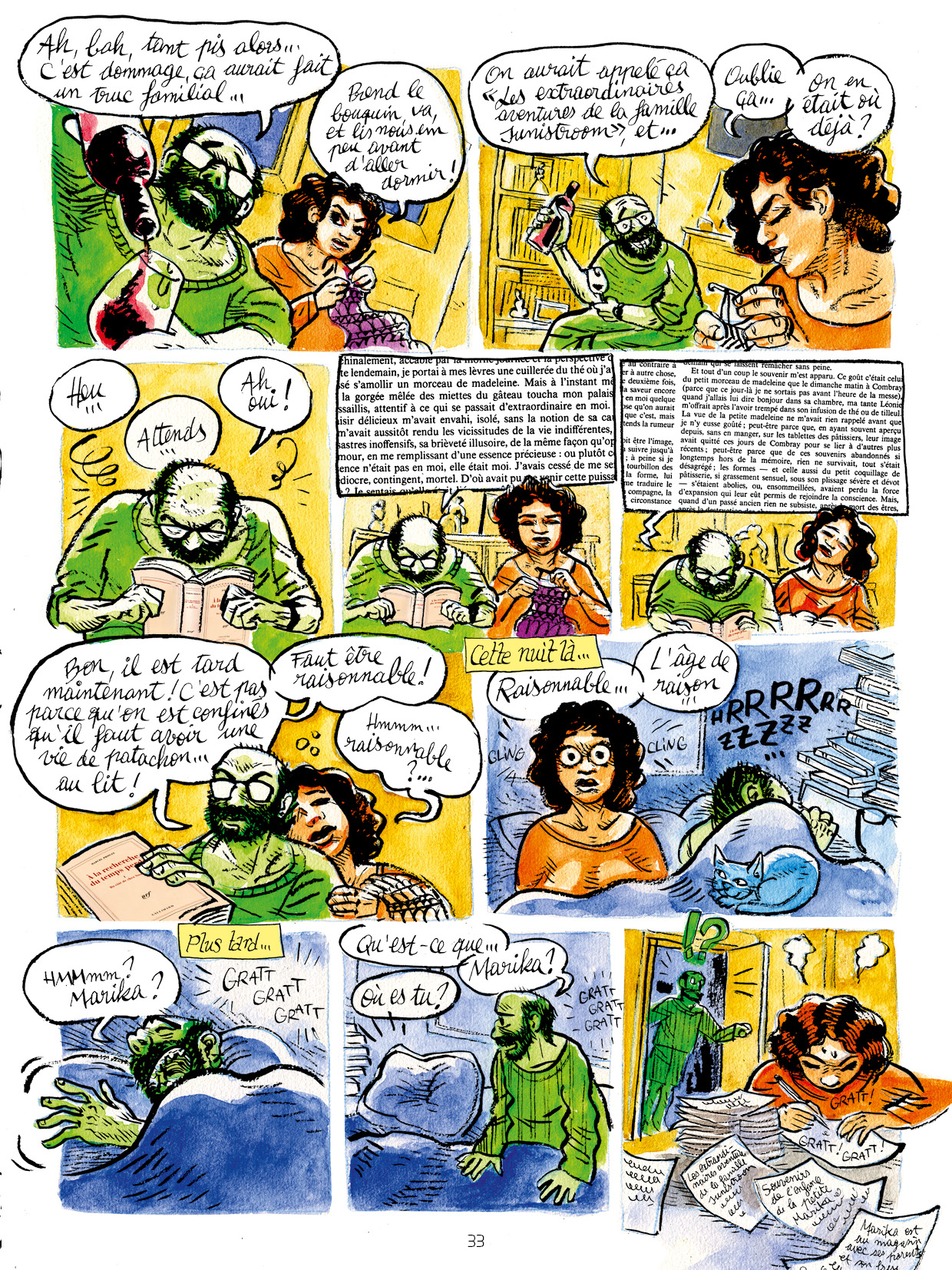 Feuilleton boutique bande dessinée — Les extraordinaires aventures de la famille Junistroom - Episode 17 : Du côté de chez ouam — planche 33 © JB Meybeck (scenar dessin & coul) 2020 — Reproduction interdite