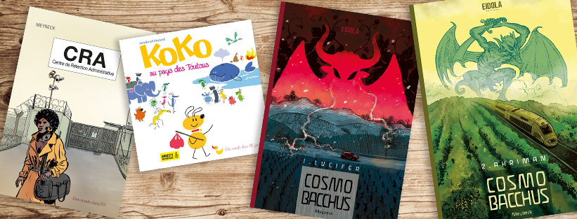 CRA et Koko (Des Ronds dans l'O), CosmoBacchus (ed Eidola) BD de JB Meybeck