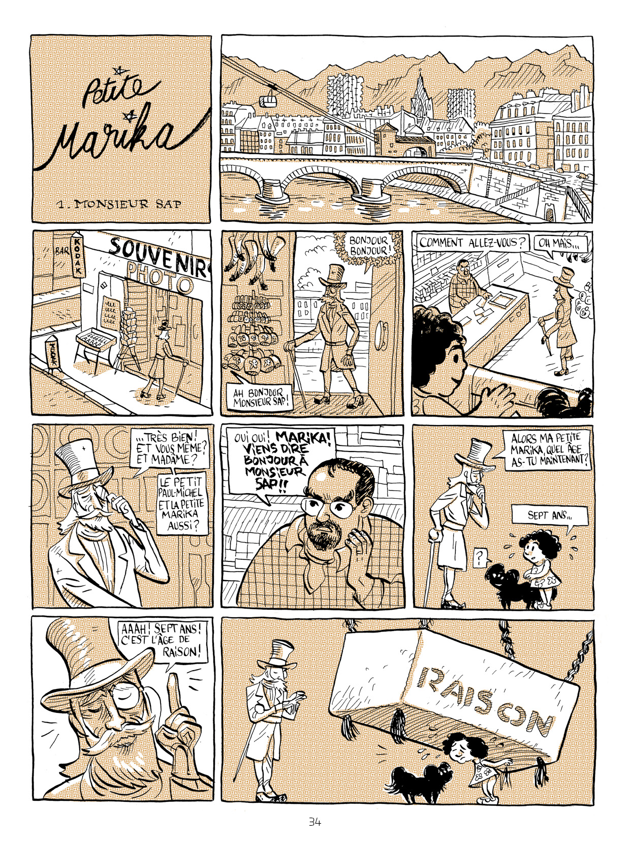 Feuilleton boutique bande dessinée — Les extraordinaires aventures de la famille Junistroom - Episode 18 : Monsieur Sap — planche 34 © JB Meybeck (dessin) & Marika Junistroom (scénario) 2020 — Reproduction interdite