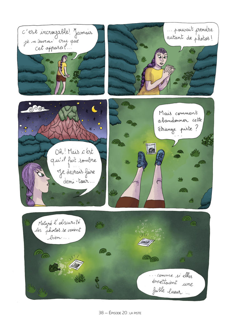 Feuilleton boutique bande dessinée : La piste © Rose Meybeck (dessin) & JB Meybeck (scenar & coul) 2021 — Reproduction interdite