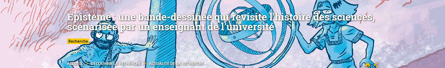 Épistémè : une bande-dessinée qui revisite l'histoire des sciences, scénarisée par un enseignant de l'université