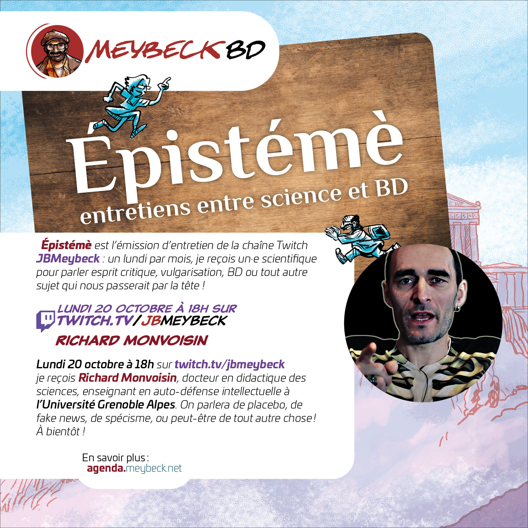 20 octobre 2025 : Richard Monvoisin invité de l'émission Épistémè sur Twitch